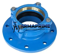 Адаптер фланцевий чавунний для ПЕ та ПВХ труб Ду50/63